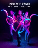LED POI Staffs S-Shape with 241 Color Light Modes USB Rechargeable Magic LED S-Staffs Customized Colors, Profound Visual Effect - Image 6