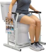 Vive Toilet Safety Frame with Arms (FSA/HSA Eligible) - Toilet Safety Support Rail for Seniors - Toilet Bar with Handles for Elderly, Handicapped & Disabled - Bathroom Assistance Aid to Help Stand