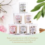 Magnificent 101 Long-Lasting Manifestation & Intention Aromatherapy Candles - Set of 6 | 21 Oz - 84-Hour Burn | 100% Soy Wax, Pure Sage | Ideal for Energy Cleansing & Manifestation - Image 2