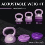 Polyfit Adjustable Kettlebell | 5 lb - 12 lb | Kettlebells Weights Set for Home Gym | Kettle Bell Sets for Women at Home - Image 2