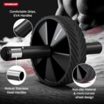 Vinsguir Ab Roller Wheel - Ab Workout Equipment for Difficult Abdominal & Core Strength Training, Home Gym Fitness Equipment, Exercise Wheel for Men Women (Black) - Image 4