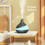 500 ML Essential Oil Diffuser, Upgrade Aroma Diffuser for Large Room, Aromatherapy Diffuser Humidifier with Remote Control 14 Color Lights 4 Timer Setting Auto Shut-Off - Image 6