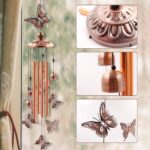 Wind Chimes Outdoor Clearance, Butterflies Aluminum Tube Windchime with S Hook,Patio Garden Decor, Housewarming Gift. - Image 4