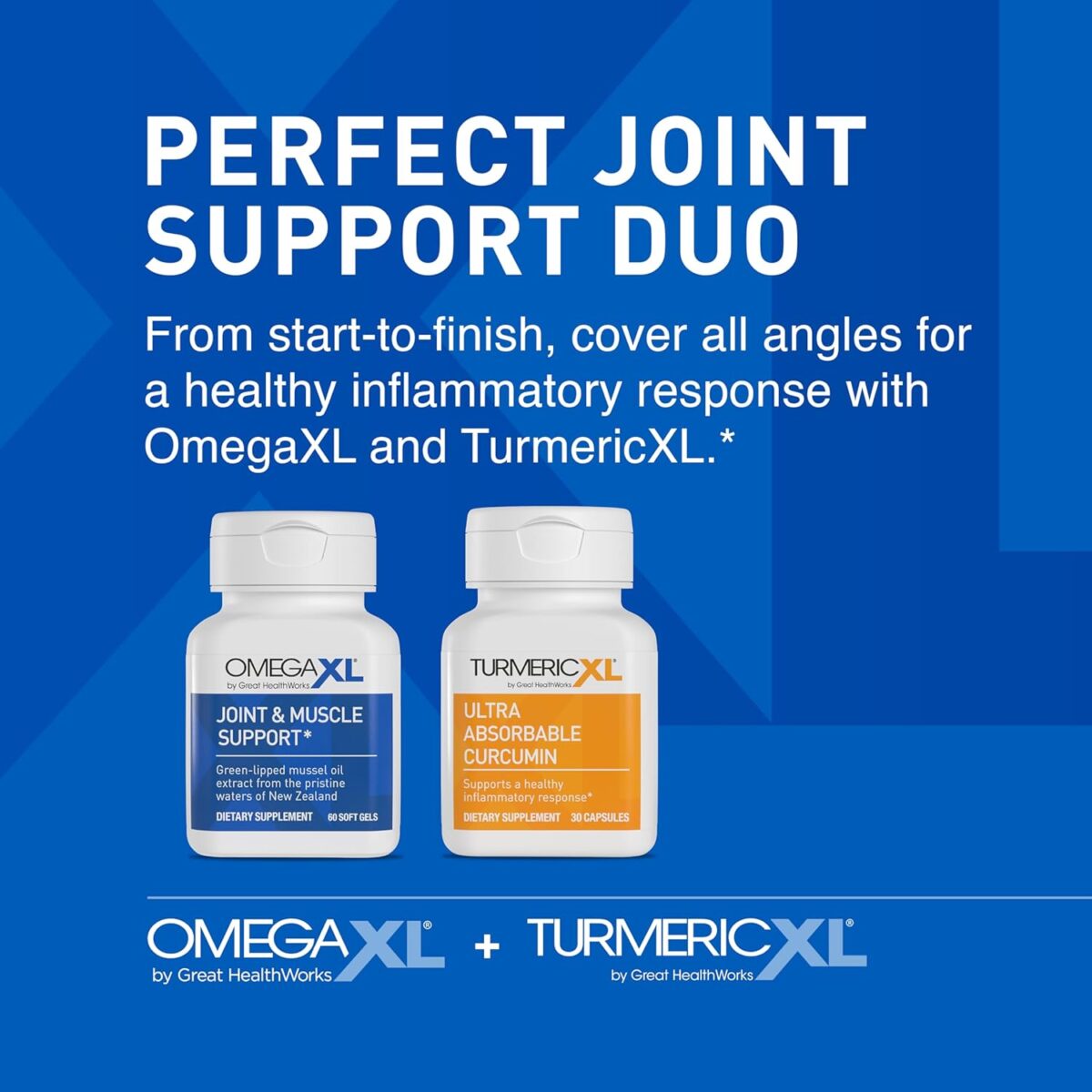OmegaXL Powerful Joint and Muscle Support Supplement (60 Count) & TurmericXL (30 Count) - Image 4