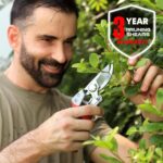 Pruning Shears for Gardening - DECERK 8.5" Professional Bypass Garden Scissors & Clippers, Heavy Duty Hand Held Pruners for Branch & Tree Trimming, Gardening Gifts for Women Men, 2025 Gardener Tools - Image 8