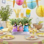 3PCS Easter Mason Jars 3 * 5Inch Easter Painted Tiered Tray Decorative Jars with Wood Tray &Artificial Flowers Farmhouse Bottles for Holiday Spring Home Table Centerpiece Decor Gifts - Image 6