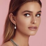 Austrian Crystal Teardrop Leverback Dangle Earrings for Women Fashion 14K Gold Plated Hypoallergenic Jewelry - Image 2