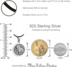 Zodiac Sign Pendant Necklace 925 Sterling Silver Horoscope Medallion Coin Disc Choker Charm Constellation Astrology Jewelry for Men Women - Image 6