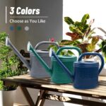 2 Gallon Watering Can, Outdoor Watering Can for Plants, Garden Water Can with Removable Long Spout and Stainless Steel Sprinkler Head, Large Water Can for Greenhouse Flowers Plants (Dark Blue) - Image 7