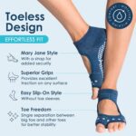Tucketts Toeless Pilates Socks with Grips for Women, Non-Slip Yoga & Barre Socks for Stability & Barefoot Workouts, Size 5-13 - Image 2