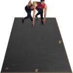 GXMMAT Extra Large Exercise Mat 16'x6'/12'x6'/10'x6'/8'x6'(7mm), Extra Wide Workout Mats for Home Gym Flooring, Non-Slip Thick Durable Cardio Mat for MMA,Plyo,Jump Rope,Weights,Fitness,Shoe-Friendly
