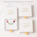 Birthstone Necklace for Mom 1 to 5 Kids Names and Birth Month Stones, Custom Family Jewelry for Women, Personalized Birthday Day, Mother's Day Gift for Wife Girlfriend, Grandma, 18k Gold Plated - Image 9