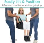 Vive Transfer Sling for Elderly & Disabled - Patient Transfer Lift Assist Device for Wheelchair - Transfer Board Alternative for Stairs, Chairs & Cars - Portable Stair Lift for Seniors & Adults - Image 4