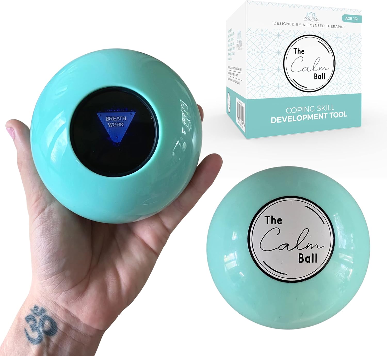71OISh-Jb2L._AC_SL1500_.jpg The Calm Ball - Coping Skills Tool, Anger Management Toys , Anxiety Relief for Adults, Teens and Adolescents , Therapy Toys , Stress Relief Tool, Designed by a Licensed Therapist - Image 1