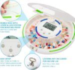 EziMedPil Automatic Pill Dispenser with Alarm, Sound & Light, up to 6 Alarms/Day, 6 Dosage Templates, Easy-Read Display, Frosted Lid & Locked 28-Day Medication Dispenser for Protecting Pills Privacy - Image 6
