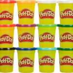Play-Doh Jewel Colors Bulk 12-Pack of 4-Ounce Cans, Easter Basket Stuffers for Girls & Boys, Party Favors, Kids Arts & Crafts, Preschool Toys, Ages 2+