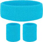 80s Sweatband, Sports Headband and Wristbands, Sweat Bands 80s Neon Colors, 80s Party, Sweatbands for Women, Colorful Sweatband Set - Image 3