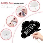 Birthday Photo Booth Props Kit - Happy Birthday Party Favors Supplies Bday Party Decoration Set with Real Glitter Cute Bday Designs for Women or Girls - Easy to Assemble 30 Pieces (Rose Gold) - Image 5
