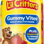 L'il Critters Gummy Vites Daily Kids Gummy Multivitamins Assorted Fruit Flavors for Ages 2+ Toddlers & Kids, Gummy Vitamin with Vitamin C and D, 95-190 Day Supply, 190 Gummies