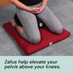 Meditation Cushion, Round, Buckwheat Husk Filled, Floor Pillow or Cushions, Yoga Seat, Zafu, Made in the USA - Image 4