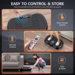 Vibration Plate Exercise Machine, PBYRD Lymphatic Drainage Machine for Weight Loss, Full Body Workout Vibrate Fitness Platform, Helps Toning Shaping Wellness Home Gyms Workout - Max User Weight 330lbs - Image 6