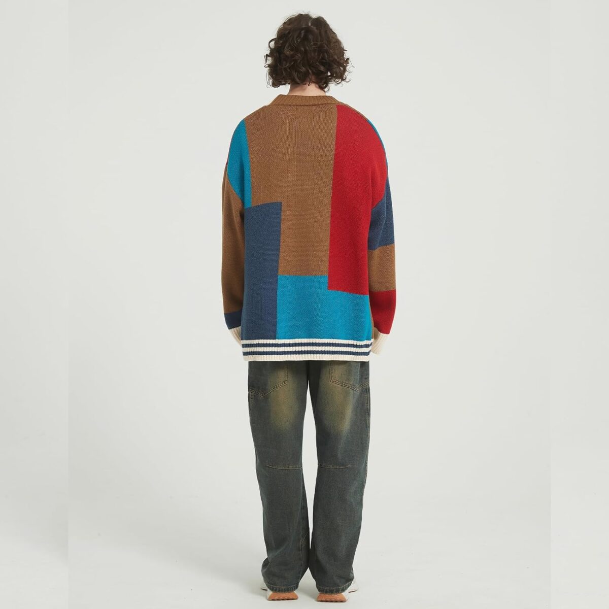 GURUNVANI Cardigan Sweater for Men Knitted Long Sleeve Sweaters with Buttons - Image 6
