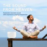 440HZ 8 Inch F Note Heart Chakra Frosted Quartz Crystal Singing Bowl with Mallet and O-ring for Sound Healing Meditation - Image 3