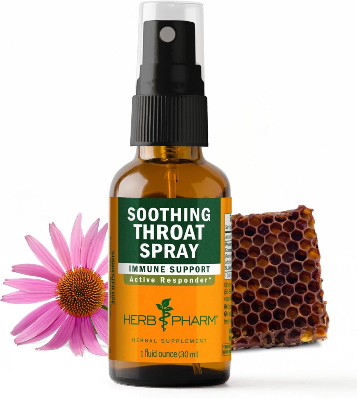 Herb Pharm Soothing Throat Spray Herbal Formula with Echinacea and Propolis, 1 Fl Oz (Pack of 1) - Image 1
