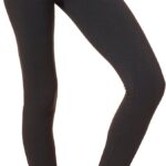 HUE Women's Ultra Soft Cotton Leggings with Wide Waistband, Full and Capri Length