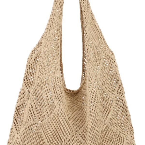 hatisan Crochet Bags for Women - Summer Beach Tote, Aesthetic Hippie Knit Bag