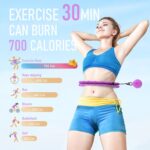 JKSHMYT Weighted Hula Circle Hoops for Adults Weight Loss, Infinity Fitness Hoop Plus Size 47 Inch, 24 Detachable Links, Exercise Hoop Suitable for Women and Beginners - Image 5