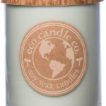 Eco Candle Co. Recycled Candle, Chamomile Sage, 18 oz. Double Wick - Scents of Sage & Chamomile - 100% Soy Wax, No Lead, Kraft Paper Label & Lid, Hand Poured, Phthalate Free, Midwest Grown Soybeans