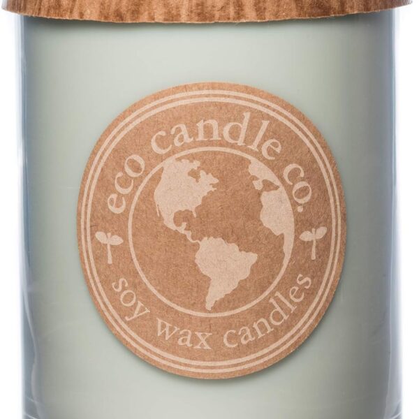 Eco Candle Co. Recycled Candle, Chamomile Sage, 18 oz. Double Wick - Scents of Sage & Chamomile - 100% Soy Wax, No Lead, Kraft Paper Label & Lid, Hand Poured, Phthalate Free, Midwest Grown Soybeans
