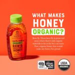 Nate's Organic 100% Pure, Raw & Unfiltered Honey - USDA Certified Organic - 32oz. Squeeze Bottle - Image 3