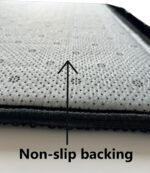 Islamika Orthopedic Prayer Rug Memory Foam Muslim Prayer mat - Padded Very Thick Prayer Rug Sajadah for Men Women for Eid Travel Ramadan, Soft and Luxury (Black) (Black) - Image 3