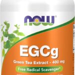 NOW Foods Supplements, EGCg Green Tea Extract ,Dietary,400 mg, Free Radical Scavenger*, 180 Veg Capsules
