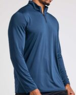 Real Essentials 3 Pack: Men's Dry-Fit Active Quarter Zip Long Sleeve Athletic Performance Pullover (Available In Big & Tall) - Image 5