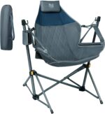 TIMBER RIDGE Hammock Camping Chair with Adjustable Backrest, Heavy Duty Folding Hammock Chair Supports 300lbs, Portable Hammock Chair for Camping, Travelling and Patio, Blue - Image 3