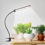 GooingTop Grow Light LED Growing Lamp,6500K 50W Full Spectrum 72 LED Gooseneck Plant Lamp Clip-on Desk for Indoor Plants Seed Starting,Lighting Brightness Adjustable,Timer 4 8 12 18Hrs