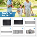 G GOOD GAIN Waterproof Picnic Blanket Portable with Carry Strap for Beach Mat or Family Outdoor Camping Party (Navy Blue) - Image 6