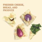 Bee's Wrap Reusable Beeswax Food Wraps Made in the USA, Eco Friendly Beeswax, Sustainable Organic Cotton Wraps, XL Bread Wrap for Homemade Bread, Honeycomb - Image 5