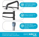 BIRDROCK HOME Toilet Seat Safety Railing Frames for Seniors | Handrail Support for Bathroom | Easy Install - Elderly, Handicap, Medical Disabled | Raised, Elevated, Assistance, Commode, (Safety Frame) - Image 5