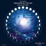 Astrocal Seasons & Cycles Moon Calendar 2025 USA (Blue, EST - Eastern Time)