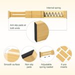 Utoplike Bamboo Drawer Dividers with Inserts, 4 pcs Adjustable Kitchen Drawer Organizers, Expandable Wooden Drawer Organization for Socks, Bedroom, Kitchen, Office, Spring Loaded - Image 8