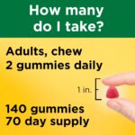 Nature Made Multivitamin + Omega-3, Dietary Supplement for Daily Nutritional Support, 140 Gummy Vitamins and Minerals, 70 Day Supply (Pack of 1) - Image 4