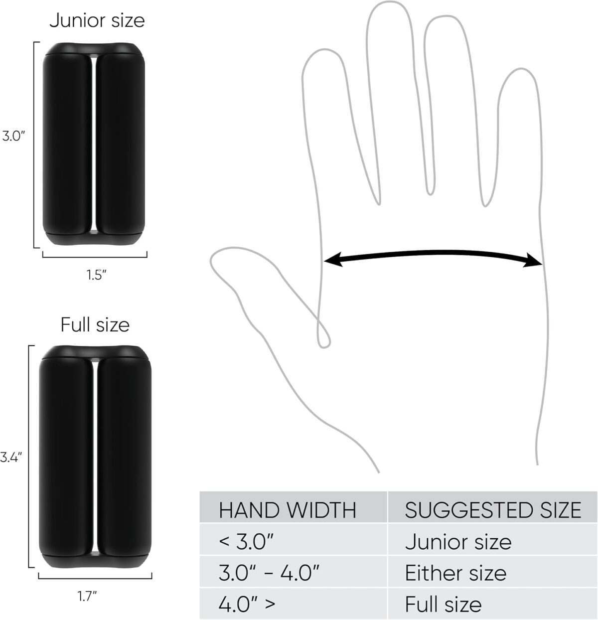 ONO Roller - Handheld Fidget Toy for Adults | Help Relieve Stress, Anxiety, Tension | Promotes Focus, Clarity | Compact, Portable Design (Full Size/Aluminum, Black) - Image 3