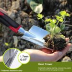 FANHAO Garden Tool Set, 3 Piece Heavy Duty Garden Trowels Cast-Aluminum Garden Hand Shovels with Non-Slip Rubber Grip, Idea for Transplanting, Weeding, Digging and Planting - Image 3