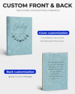 Personal Leather Journal Notebook, 9 Design, 5 Color, Customized Notebooks for Women and Men, Custom Journals to Write in, Diary for women, Personalized Gift for Sister, Girl, Boy, Mom and Dad - Image 7