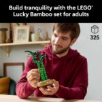 LEGO Botanicals Lucky Bamboo Building Set - Artificial Plant for Indoor Home Décor, Adults Ages 18+ - Fake Plant Decoration for Table, Desk, Office - Unique Gift for Her & Him - 10344 - Image 2