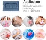 Chemo Port Pillows for Patients Seatbelt, Chemo Port Protector Pacemaker Seat Belt Cushion, Chemotherapy Must Haves Chemo Gifts Men Women Cancer, Minky Dot Denim Blue - Image 7